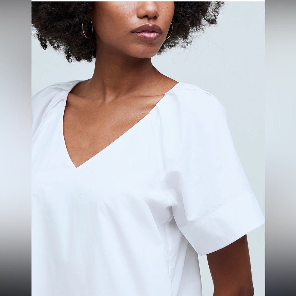 NWT Madewell V-Neck Mini Shirtdress - Picture 5 of 7